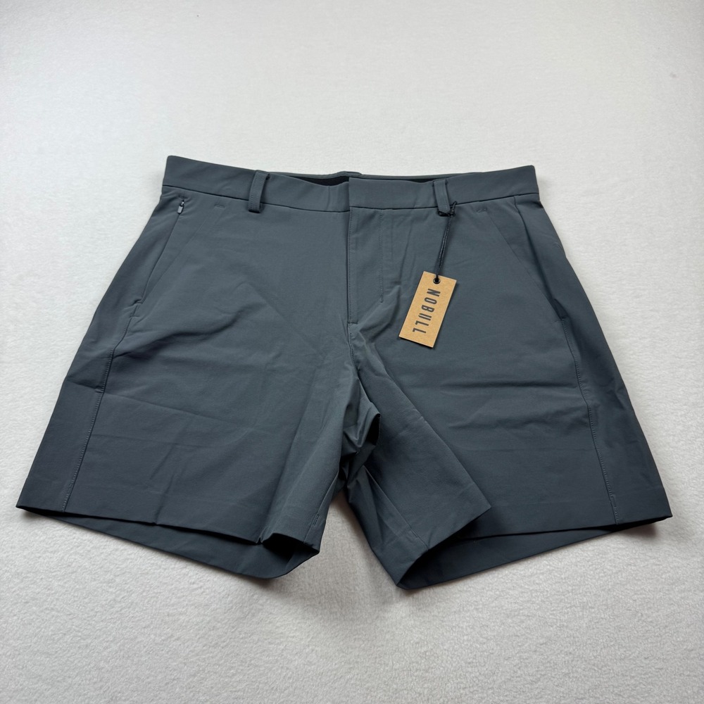 NOBULL‎ Golf Shorts Mens 33 Gray 9" Inseam Athletic Stretch Performance NWT